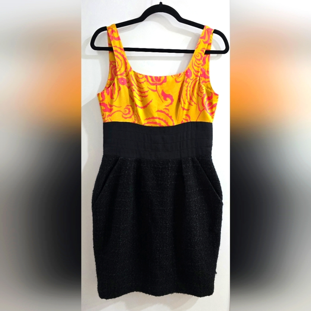 Rachel ROY Gold & Black Sheath Mini Dress